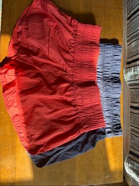 FP Movement by Free People Athletic Shorts in Red and Navy